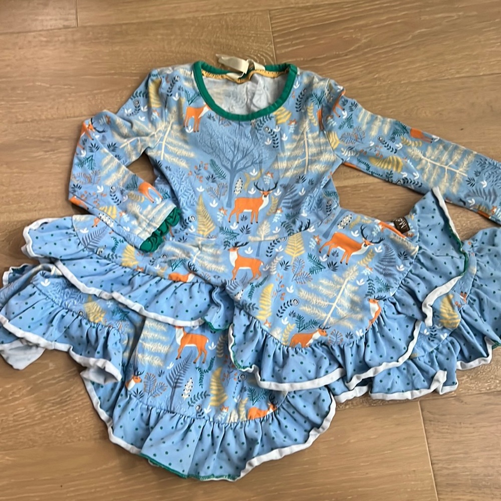 EUC - Matilda Jane deer and woods twirl dress size 2